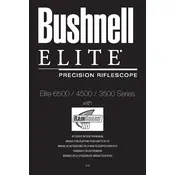 Bushnell Elite 3500 Scope manual cover