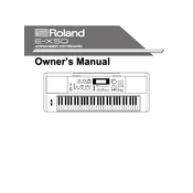 Roland E-X50 manual cover