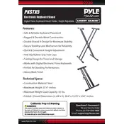 Pyle PKSTX5 Keyboard Stand manual cover