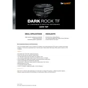 be quiet! Dark Rock TF 220W TDP Cooler manual cover