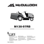 McCulloch M130-97RB manual cover