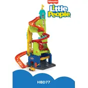 Fisher Price Mattel Little People Sit n Stand Raceway HBD77 Toy manual cover