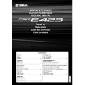 Yamaha PSR-E423 Keyboard manual cover