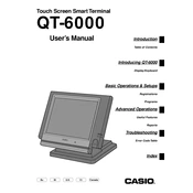 Casio QT-6000 Cash Register manual cover