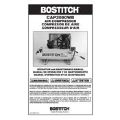 Bostitch CAP2080WB Compressor manual cover