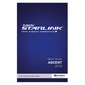 Subaru Ascent Limited Starlink 2019 manual cover