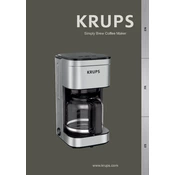 Krups KM203D50 Coffee Machine manual cover