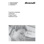 Brandt DA2750E Refrigerator manual cover