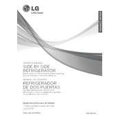 LG LSC27914SB Refrigerator manual cover