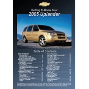 Chevrolet Uplander 2005 manual cover