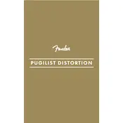 Fender Pugilist Distortion Effects Pedal manual cover