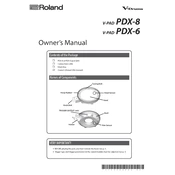 Roland PDX-8 manual cover