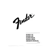 Fender Super 112 Amplifier manual cover