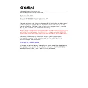 Yamaha BD-S2900 Version 1.1 Firmware manual cover