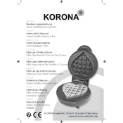 Korona 41006 Waffle Maker manual cover