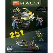 Mega Construx Mattel Halo Warthog Rally GNB25 Construction Set manual cover