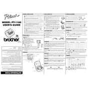 Brother P-touch PT-1180 manual cover