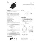 Audio-Technica U891RCb Microphone manual cover