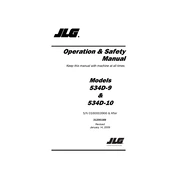 JLG 534D-9 2009 Forklift manual cover