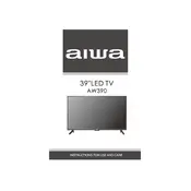 Aiwa AW390 TV manual cover