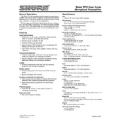 Shure FP23 Microphone manual cover