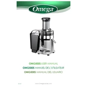 Omega OMG500 Juicer manual cover