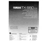 Yamaha TX-550 Tuner manual cover