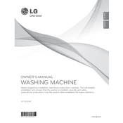 LG WT6001HV WT6001HV.ASSEEUS Washing Machine manual cover