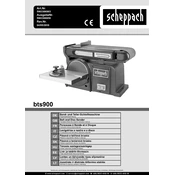 Scheppach BTS900 5903306903 Sander manual cover