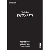 Yamaha Portable Grand DGX-650 Piano