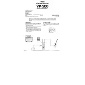 Yamaha VP-500 Amplifier manual cover