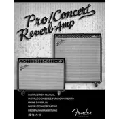 Fender Concert Reverb-Amp 021-5930-000 240V 50Hz AUS Amplifier manual cover