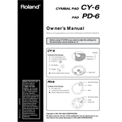 Roland CY-6 manual cover