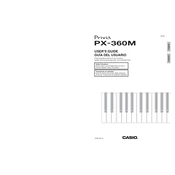 Casio Privia PX360 Keyboard manual cover