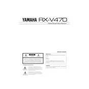 Yamaha RX-V470 Receiver manual cover