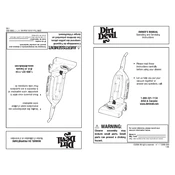 Dirt Devil Platinum Force Bagged Upright M091000 manual cover