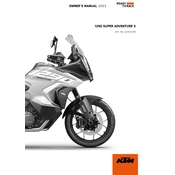 KTM Adventure 1290 Super S 2023 Motorcycle manual cover