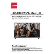 RCA RWOSU5047 TV manual cover