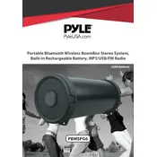 Pyle PBMSPG6 Boombox manual cover