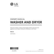 LG WM3998HBA WM3998HBA.ABLEVUS Washing Machine manual cover