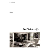 De Dietrich DOV1145X Oven manual cover