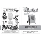 Clarke 6470636 DMD66 Dehumidifier manual cover