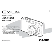 Casio EXZ1080 Camera manual cover