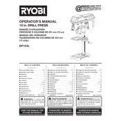 Ryobi DP103L Drill manual cover