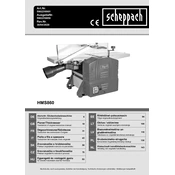 Scheppach HMS860 5902210901 Planing Machine manual cover