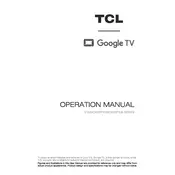 TCL C725 TV manual cover