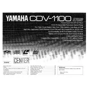 Yamaha CDV-1100 Disc Player manual cover