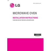 LG LMH2016SB.CBKELGA Oven manual cover