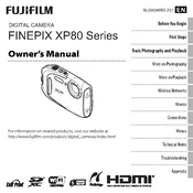 Fujifilm FinePix XP80 Camera manual cover