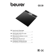 Beurer GS 39 Scale manual cover